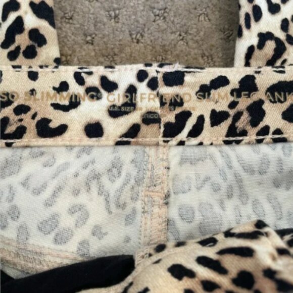 Chicos So Slimming Girlfriend Ankle Cheetah Print Pants - Picture 2 of 3